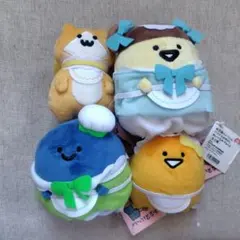 お文具といっしょ パステルおめかし ぬいぐるみ 3種　コンプリート　+名も無き者