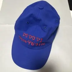 架空の国お土産 ロゴキャップ　くっきー！　3COINS 青