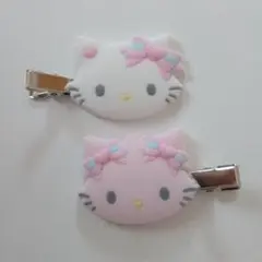 チャーミーキティとハニーキュートの前髪 ヘアクリップ 2個セット2025年製