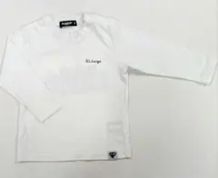 XLARGE KIDS　ベビー　 ホワイト長袖Tシャツ XL.Large　白