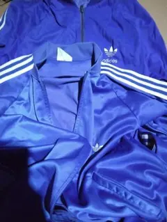 アディダス　ヴィンテージジャージ　トラックジャケット　atp 青系　2枚　悪い
