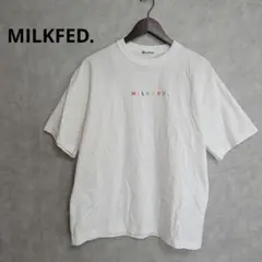​MILKFED. カラフル刺繍＆バックプリント Tシャツ F 白のサムネイル