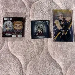 煉獄杏寿郎・宇髄天元ステッカーセット＆宇髄天元プラスチックカード