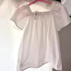 GAP 半袖ブラウス ホワイト 140cmのサムネイル