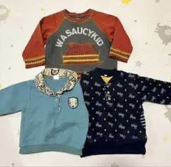 95センチ ニット トレーナー セーター 男児 男の子 子供服 ベビー服 セット