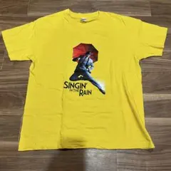 雨に唄えば Tシャツ M イエロー 映画 ムービーT ミュージカル 古着