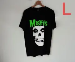 MISFITS ミスフィッツ ロゴ ハードコア バンドTシャツ(Ｌ)ス46