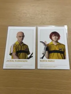 新品★ミュージカルテニスの王子様【丸井ブン太＆ジャッカル桑原】ブロマイド★生写真 テニミュ 全立 4th ジャッカル桑原 丸井ブン太 ブロマイド ポラショ