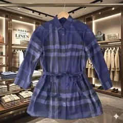 バーバリーロンドン ノバチェック リネン チュニック シャツワンピース 2wayのサムネイル