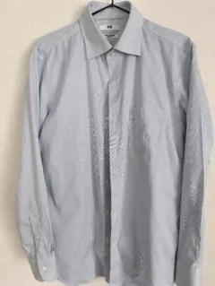 【UNIQLO】スーパーノンアイロンスリムシャツ L ストライプ