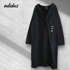 アディダス スウェット ジップアップ パーカー カーディガン ロング カジュアル