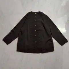 美品　NEIPLE ウール カーディガン　Ｍ　ブラック　長袖　スパンコール