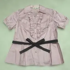LAURA ASHLEY ピンクブラウス　綿100のサムネイル