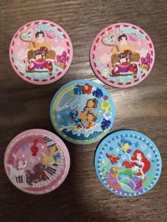 ディズニー刺繍缶バッジ5個セット