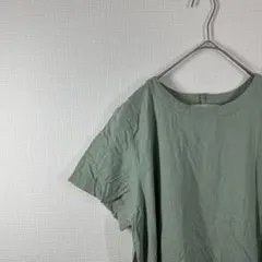 ローリーズファーム　F 半袖ロングワンピース　夏　リネン体型カバー　部屋着