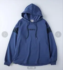 新品　ライトオン　CAMP7 エンボスロゴ　パーカー Mサイズ ブルー