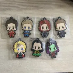 マーベル　アベンジャーズ　クロスバディーズ　ラバーマスコット　7個