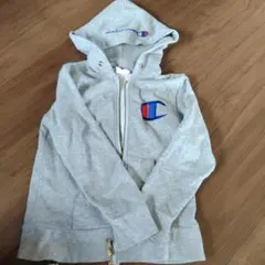 Champion グレー フルジップパーカー