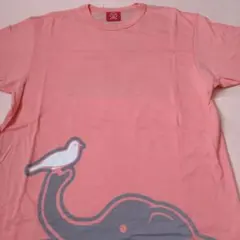 OJICO　未使用品　象と鳥のプリントTシャツLサイズのサムネイル