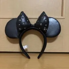 ディズニーリゾート スタッズ付きミニーマウス耳カチューシャ