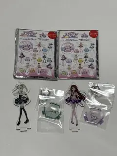 アイカツ！ 藤堂ユリカ 紫吹蘭 初期 缶バッジ オフィシャルショップ ステッカー アイカツ！ 藤堂ユリカ 紫吹蘭 初期 缶バッジ オフィシャルショップ