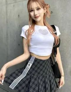 ダーリッチ Darich ハートレースコンパクトTシャツ WHTのサムネイル