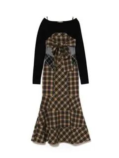 ANDMARY Juni check dress beige