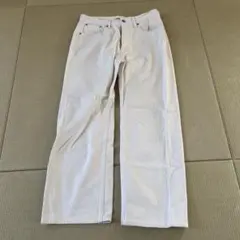 AURALEE ホワイト ストレートデニム