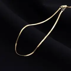 アンクレット ステンレス シンプル スネークチェーン ゴールド 男女兼用