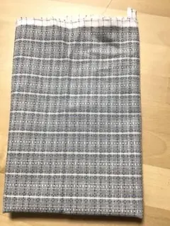 先染めチェック生地④　グレー系
