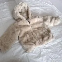 ZARA kids ザラキッズ　フェイクファー　フーデッド ジャケット