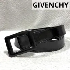 専用 90s VINTAGE GIVENCHY パテントレザー ベルト ブラックのサムネイル