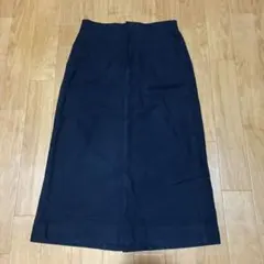 【chocol raffine robe】黒 ロングスカート 綿100%