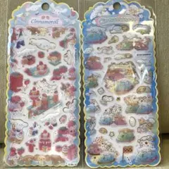 サンリオ シナモロール クリアシール ぷっくりシール 2枚セット