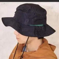 撥水UVカットユニセックスアドベンチャーハット　ブラック