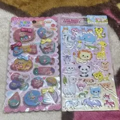 シャカシャカシール ぷくぷくシール 動物 アニマル 羊 平成女児 平成レトロ