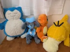 ポケモン ぬいぐるみ 4体セット　まとめ売り　リオル　カビゴン　ヒトカゲ