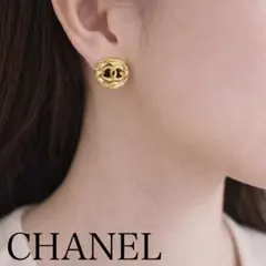 良品 CHANEL シャネル ゴールド イヤリングココマークヴィンテージ 片耳