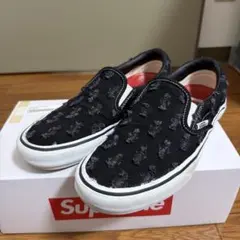 Supreme × Vans Slip-On Hole Punch Denim