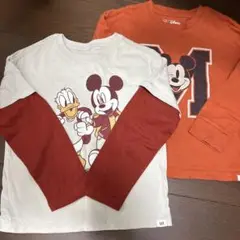 美品　ディズニー ミッキー 長袖Tシャツ／ロンT／120