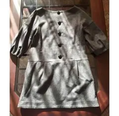 美品です♡バーバリーブルーレーベル ウールカシミアワンピース グレー チュニック