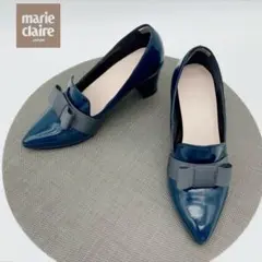 marie femmeリボン パンプス ネイビーのサムネイル