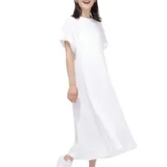 ナノユニバース Tシャツロングワンピース 36 未使用