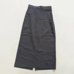 GU グレー チェック柄 タイトスカート