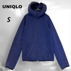 UNIQLO　ユニクロ　ドライストレッチスウェットパーカー　S ネイビー