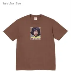 supreme Aretha Tee ブラウン Tシャツ M - メルカリ