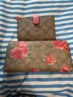 COACH 長財布 シグネチャー リボンプリント cz326 - メルカリ