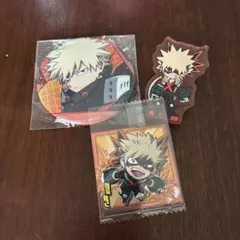 ヒロアカ 爆豪勝己 缶バッジ レア　クリップ　シール　セット