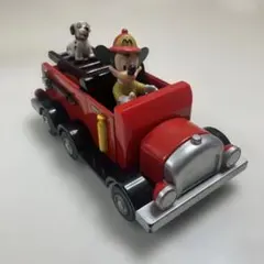 ディズニー ミッキー 消防車 ダルメシアン 犬　車　赤　おもちゃ