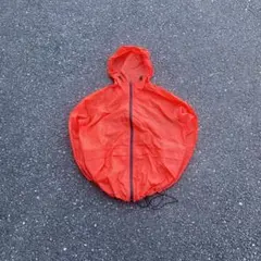 90s old uniqlo nylon shell jacket red